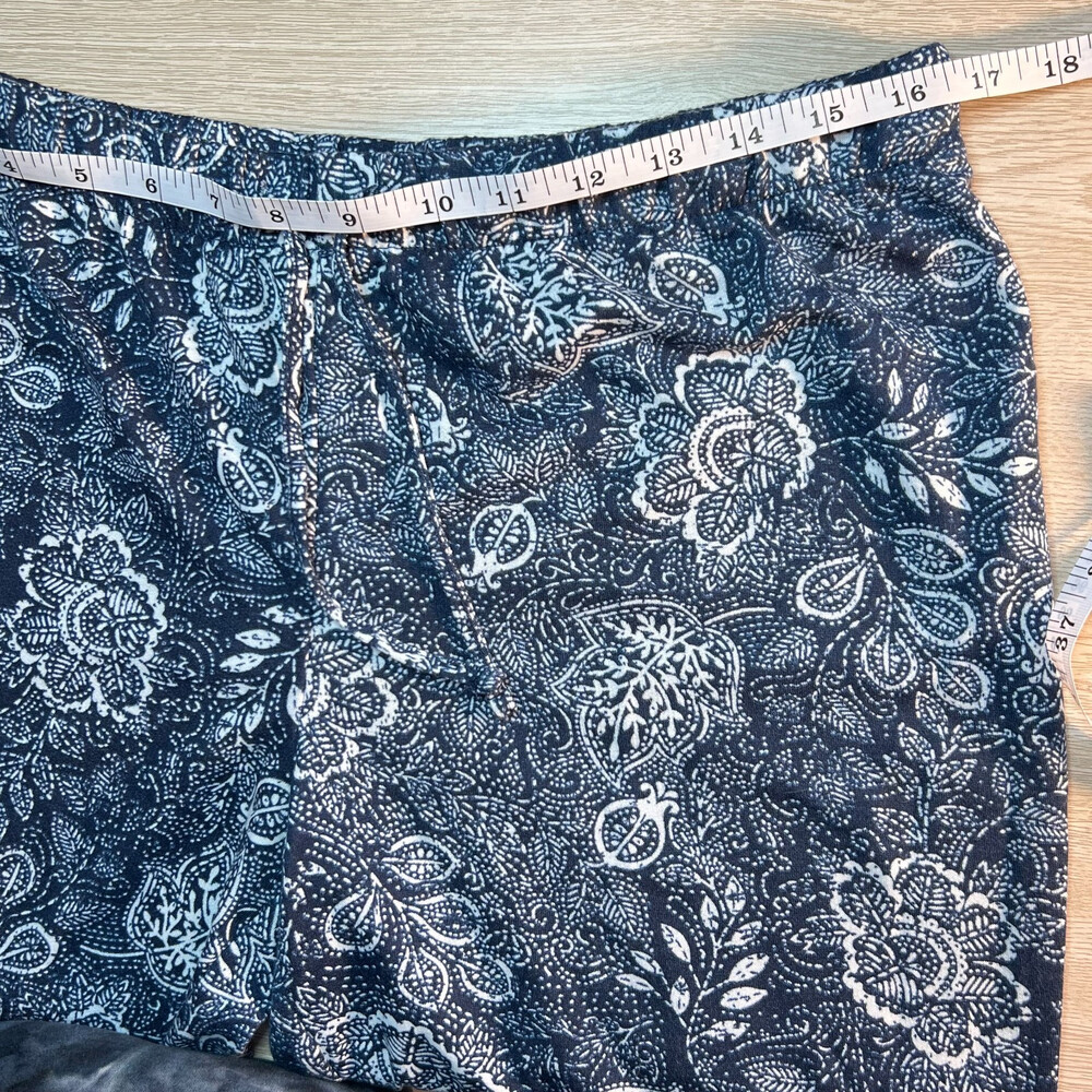 Lucky Brand - Pajama Jogger Pants Women's S Navy Paisley NWT Elastic Tie Waist - Picture 7 of 11